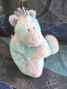 Vintage Baby Gund Sprinkles 58177 Horse Blue Pink Lavender Floppy 10" Plush